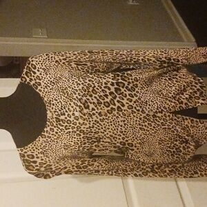 Time and Tru Leopard Long Sleeve Sweater.
